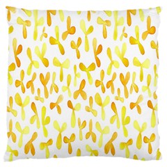Springtime Yellow Helicopter Large Flano Cushion Case (two Sides)