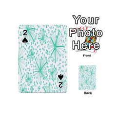 Spring Floral Green Flower Playing Cards 54 (mini) 