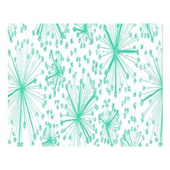 Spring Floral Green Flower Double Sided Flano Blanket (large)  by Alisyart