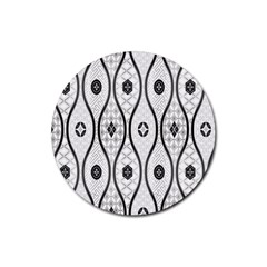 Public Domain Grey Star Rubber Coaster (round)  by Alisyart