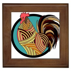 Rooster Poultry Animal Farm Framed Tiles