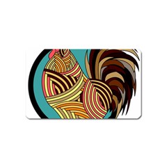 Rooster Poultry Animal Farm Magnet (name Card) by Amaryn4rt