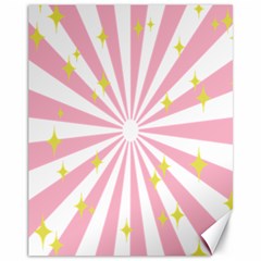 Star Pink Hole Hurak Canvas 11  X 14   by Alisyart