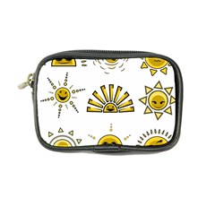 Sun Expression Smile Face Yellow Coin Purse