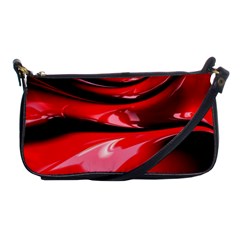 Red Fractal Mathematics Abstract Shoulder Clutch Bags by Amaryn4rt