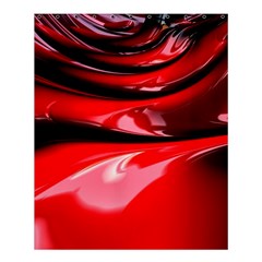 Red Fractal Mathematics Abstract Shower Curtain 60  X 72  (medium)  by Amaryn4rt