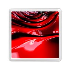 Red Fractal Mathematics Abstract Memory Card Reader (square)  by Amaryn4rt