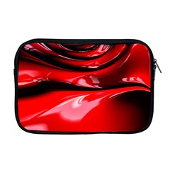 Red Fractal Mathematics Abstract Apple Macbook Pro 17  Zipper Case