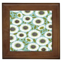 Sunflower Flower Floral Framed Tiles