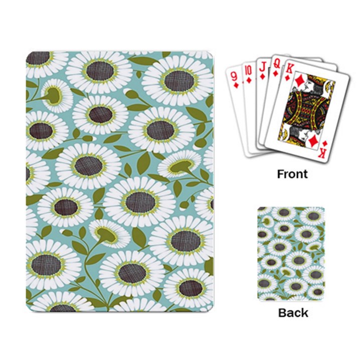 Sunflower Flower Floral Playing Card