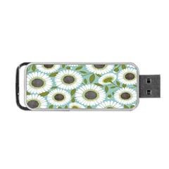 Sunflower Flower Floral Portable Usb Flash (two Sides)