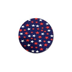 Star Red White Blue Sky Space Golf Ball Marker by Alisyart