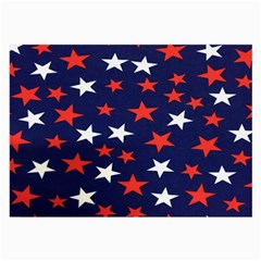 Star Red White Blue Sky Space Large Glasses Cloth (2-side) by Alisyart