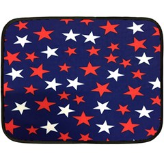 Star Red White Blue Sky Space Fleece Blanket (mini)