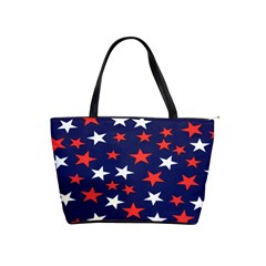 Star Red White Blue Sky Space Shoulder Handbags