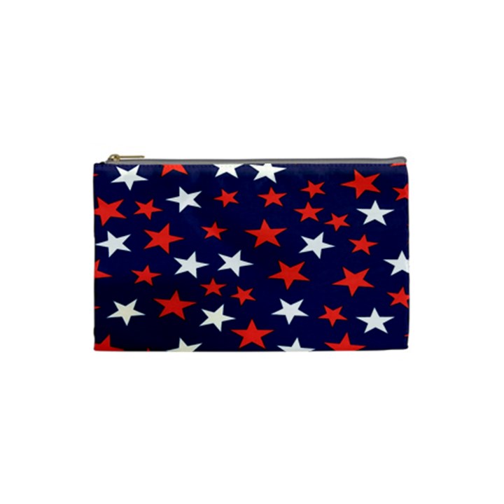 Star Red White Blue Sky Space Cosmetic Bag (Small) 