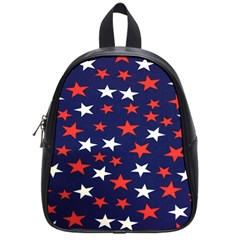 Star Red White Blue Sky Space School Bags (small) 