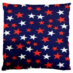 Star Red White Blue Sky Space Large Cushion Case (one Side)