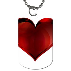 Heart Gradient Abstract Dog Tag (one Side)