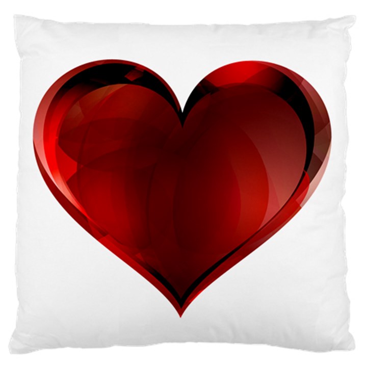 Heart Gradient Abstract Standard Flano Cushion Case (Two Sides)