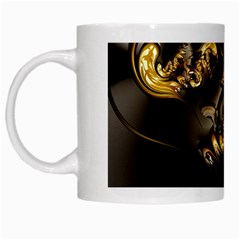 Fractal Mathematics Abstract White Mugs by Amaryn4rt