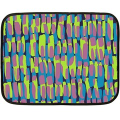 Surface Pattern Green Double Sided Fleece Blanket (mini) 