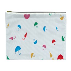 Umbrella Green Orange Red Blue Pink Water Rain Cosmetic Bag (xl)