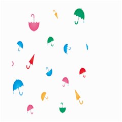 Umbrella Green Orange Red Blue Pink Water Rain Small Garden Flag (two Sides) by Alisyart