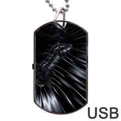 Fractal Mathematics Abstract Dog Tag USB Flash (Two Sides)