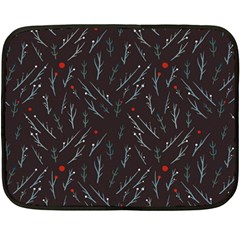 Tree Twigs Spot Blue Grey Fleece Blanket (mini)