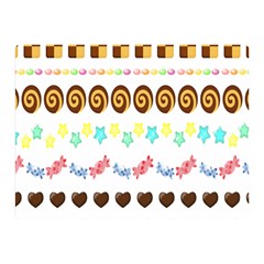 Sunflower Plaid Candy Star Cocolate Love Heart Double Sided Flano Blanket (mini) 