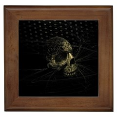 Skull Fantasy Dark Surreal Framed Tiles by Amaryn4rt