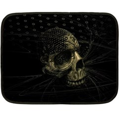 Skull Fantasy Dark Surreal Double Sided Fleece Blanket (mini)  by Amaryn4rt