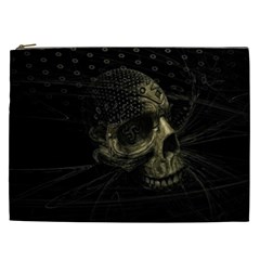 Skull Fantasy Dark Surreal Cosmetic Bag (xxl)  by Amaryn4rt