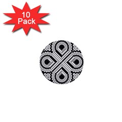 Pattern Tile Seamless Design 1  Mini Buttons (10 Pack)  by Amaryn4rt