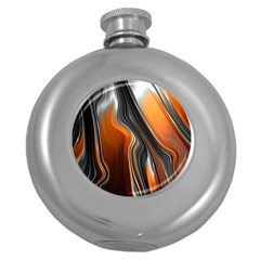 Fractal Structure Mathematic Round Hip Flask (5 Oz)