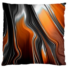 Fractal Structure Mathematic Large Flano Cushion Case (two Sides) by Amaryn4rt