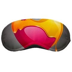 Valentine Heart Having Transparency Effect Pink Yellow Sleeping Masks