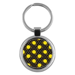 Sunflower Yellow Key Chains (round) 