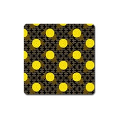 Sunflower Yellow Square Magnet