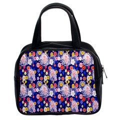 Season Flower Arrangements Purple Classic Handbags (2 Sides)