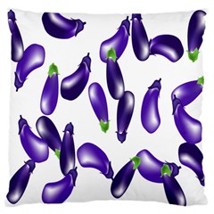 Vegetables Eggplant Purple Standard Flano Cushion Case (one Side)