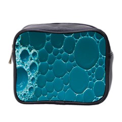 Water Bubble Blue Mini Toiletries Bag 2-side