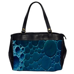 Water Bubble Blue Office Handbags