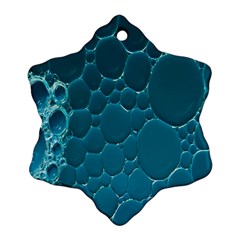 Water Bubble Blue Ornament (snowflake)