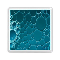 Water Bubble Blue Memory Card Reader (square)  by Alisyart
