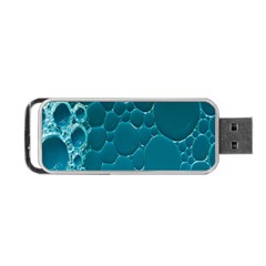 Water Bubble Blue Portable Usb Flash (one Side)