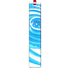 Water Round Blue Large Book Marks