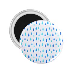 Water Rain Blue 2 25  Magnets