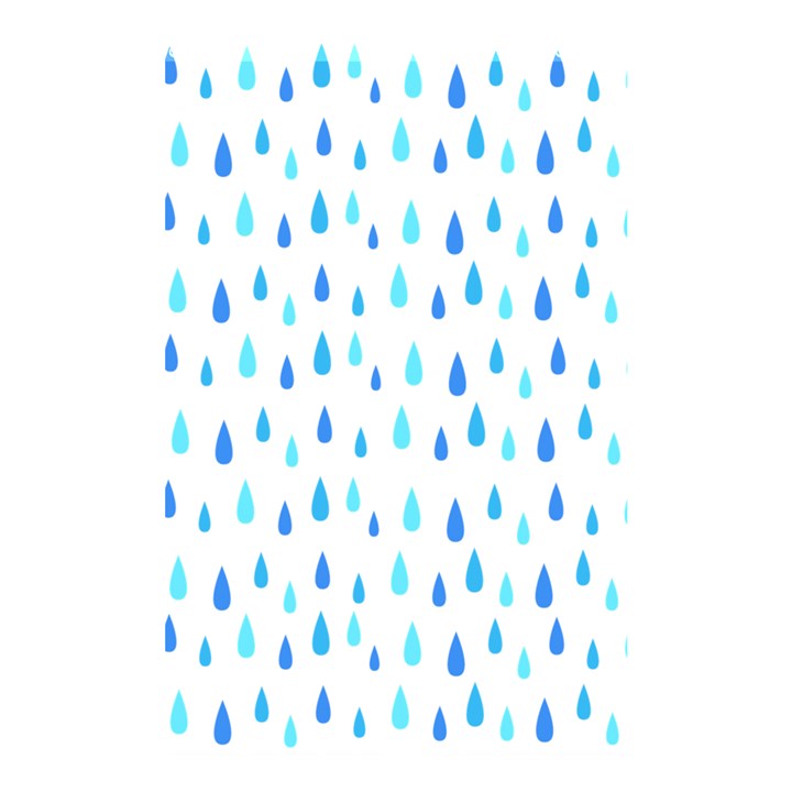 Water Rain Blue Shower Curtain 48  x 72  (Small) 